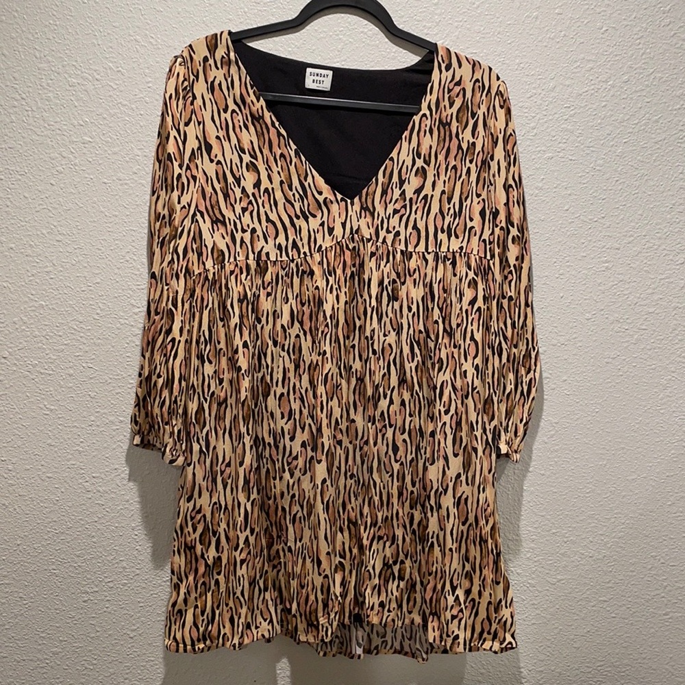 Sunday Best Short Leopard Dress